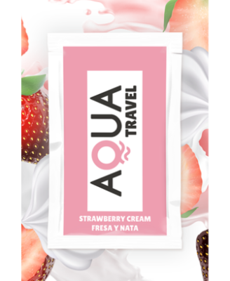 Dosette lubrifiant à base d'eau saveur fraise à la crème 6 ML 